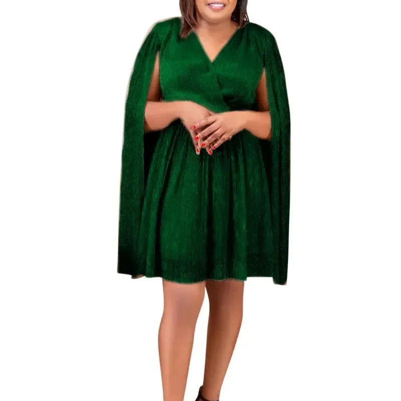 Amay Dresses for Women Elegant Spring Summer Dashiki Midi Dress Ladies Traditional African Clothing Fairy Dreaes