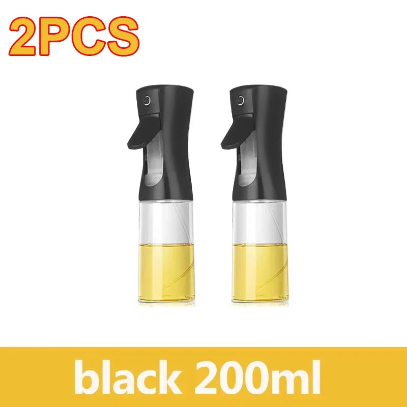 Maxy 200/300/500ml Oil Spray Bottle BBQ Cooking Olive Oil Sprayer Plastic Baking Oil Spray Empty Bottle Vinegar Bottle Or  Oil brush