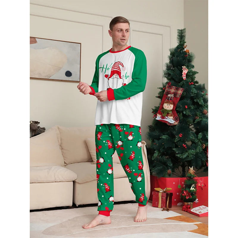 Maxy Family Matching Outfits Green Christmas Pajamas Set Father Mother Daughter Son Pyjamas Aldult Kids Xmas Family Clothing