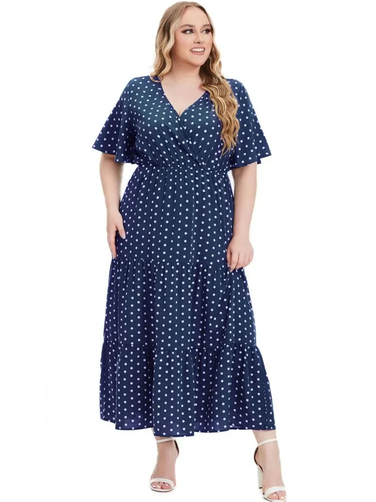 Maxy New Party 4XL 5XL Plus Size Dresses For Women Dashiki Ankara Evening Gown Elegant Turkey Outfit Robe Africa Clothes
