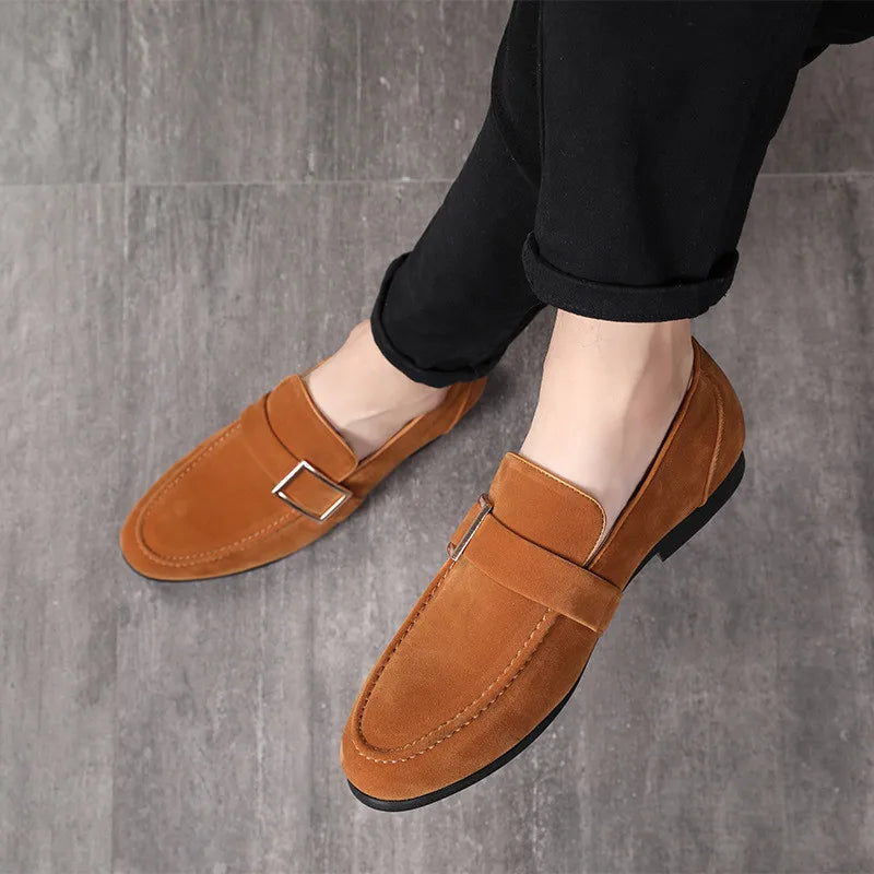 Amay Dress Shoes for Men Formal Coiffeur Black Dress Italian Men Loafers Shoes Luxury Brand Elegant Shoes for Men Slip Dress Ayakkabi