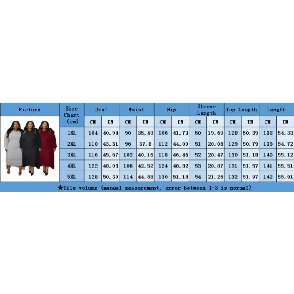 Maxy Plus Size Women's Set Long Sleeve Maxy Coat and Dress Suit Party Fall Streetwear Two 2 Piece Set Outfit Tracksuits