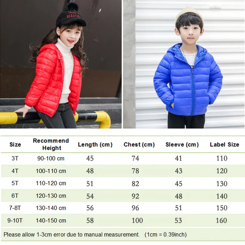 Maxy 2-12 Years Autumn Winter Kids Down Jackets for Girls Children Clothes Warm Down Coats For Boys Toddler Girls Outerwear Clothes