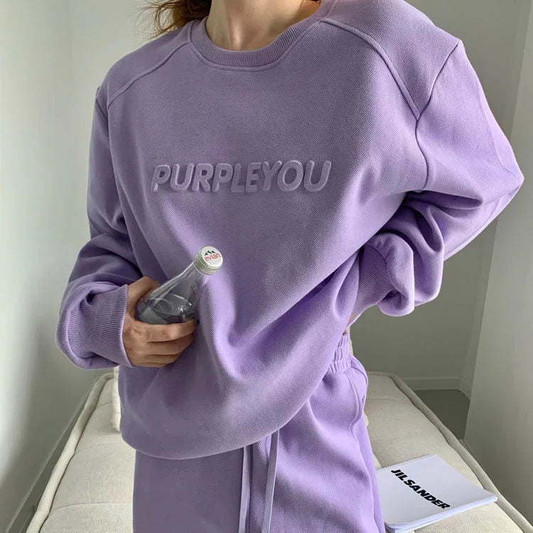 Maxy Thick Tracksuit Women Two Pieces Set Sweatshirts Pullover Hoodies Pockets Pants Suit Drawstring Trousers Sports Outfits Autumn