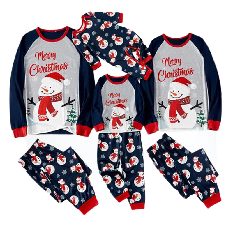 Maxy Christmas Pajamas Family Adult Father Mother Kids Baby Top Pants Matching Outfit Set Xmas Look Pyjamas Clothes