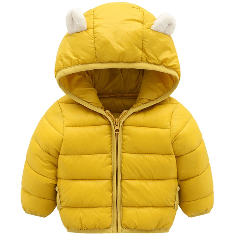 Toddler Kids Autumn Winter Baby Boys Girls Jackets Coats Outerwear Hooded Down Jacket Clothes Parkas Children Cothing