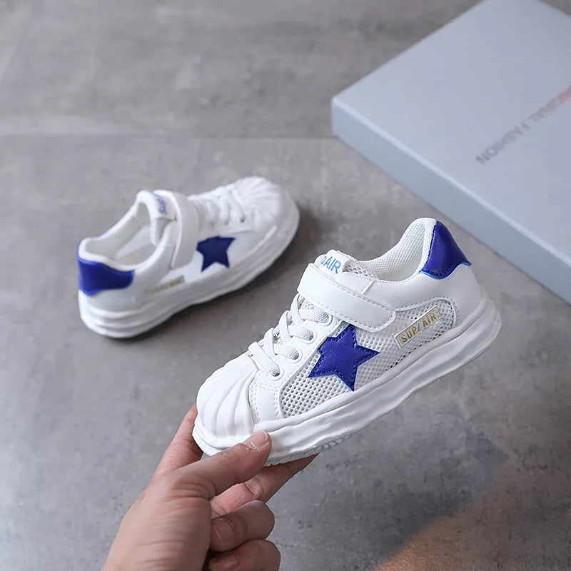 Macy Kids Shoes Baby Little Girls Boys Anti-Slip Soft Rubber Bottom Baby Sneaker Net Flat Shoes Off White Shoes Toddler Shoes