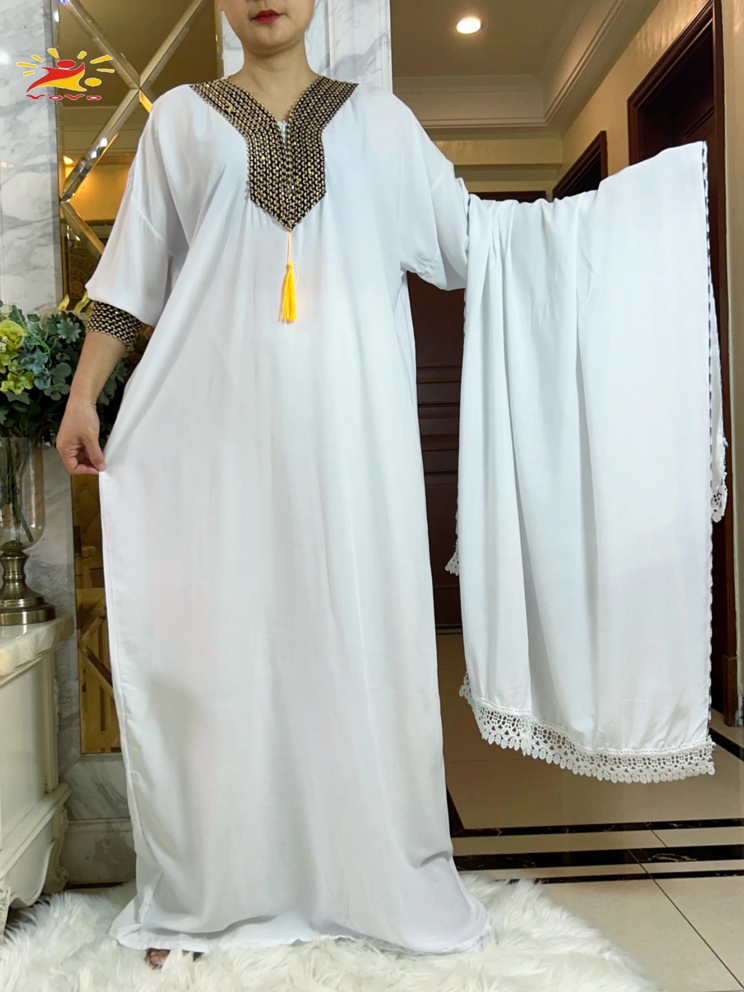 Maxy New Summer Dubai Fashion Party Femme Elegant Dress Printing Cotton Loose Short Sleeve Maxi Islam Women African Abaya Clothes