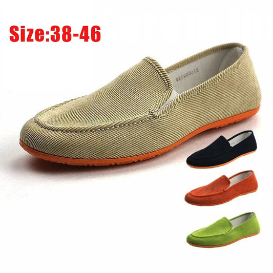 Amay Vintage Men Canvas Sneakers Old Men Spring Shoes Fashion Tennis Plus Size 45 46 Cheap Shoes Man Sneakers
