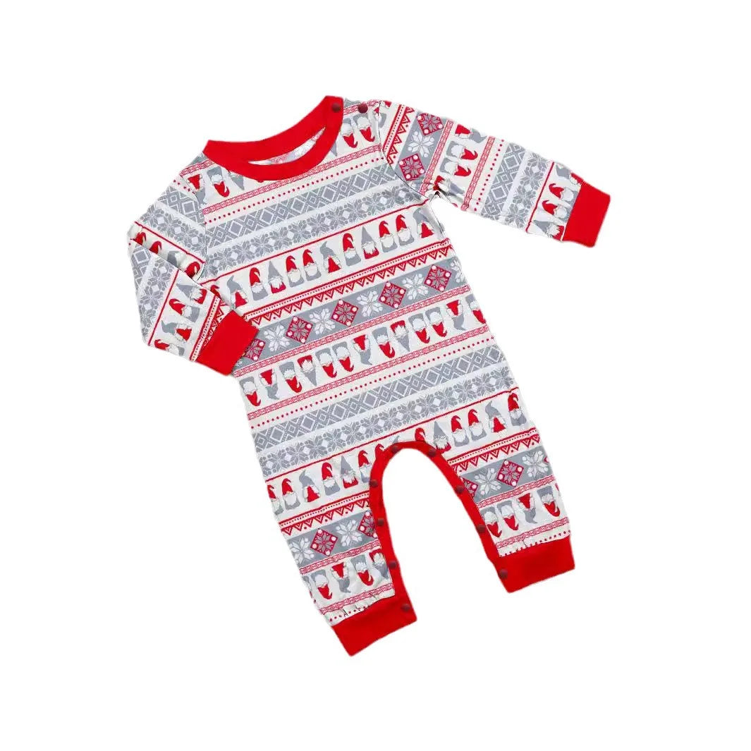 Maxy parent-child clothing red family with a family of three and four Christmas clothing home clothing pajamas 2 sets