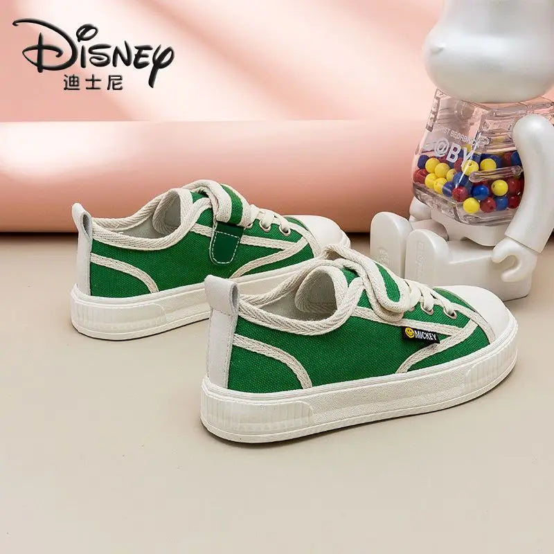 Maxy Mickey Mouse black, green Children's Shoes Boys Canvas Shoes Spring And Autumn New Soft Bottom Breathable women Casual shoes