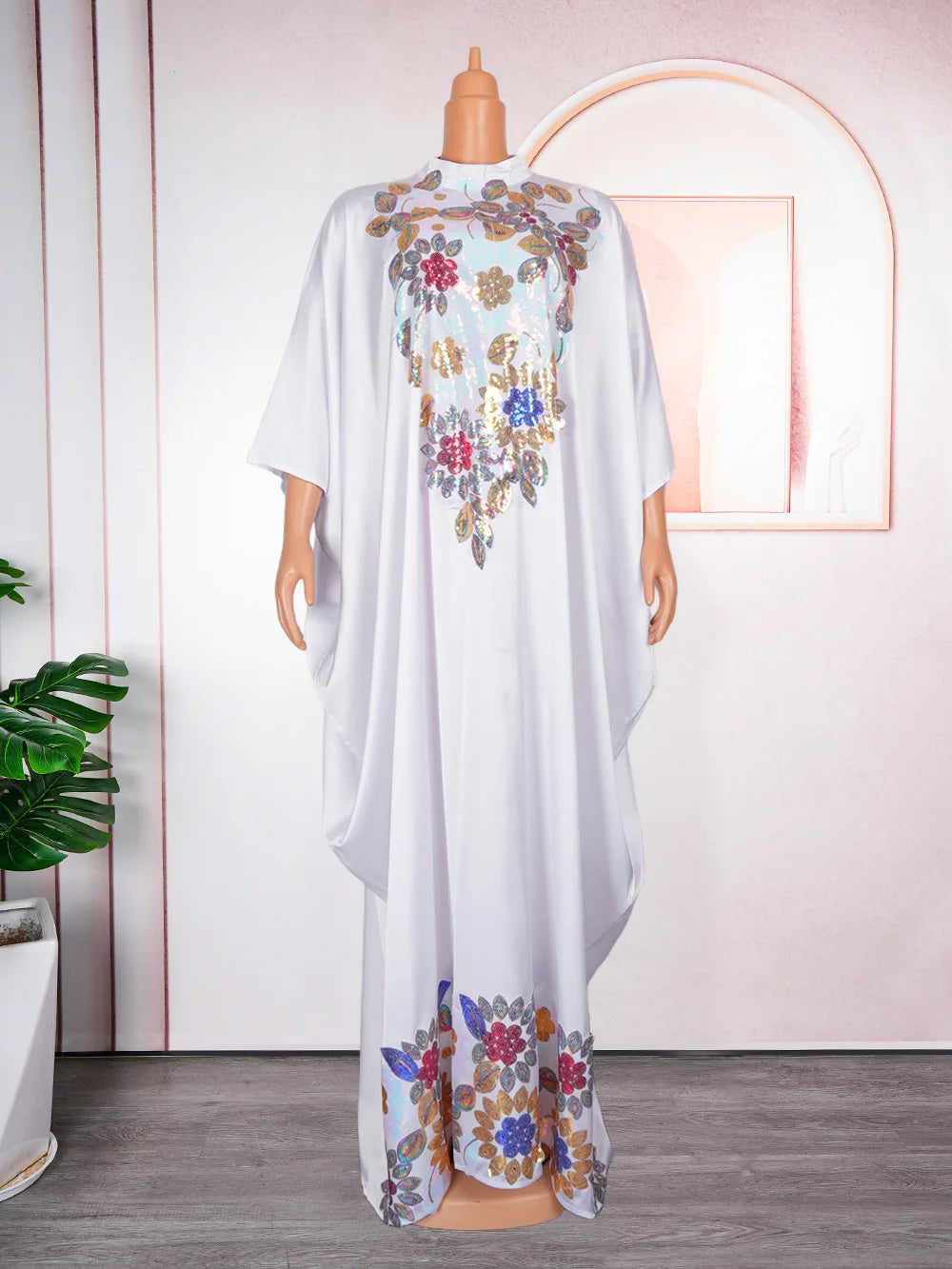 Maxy Muslim Women Clothing Dubai Turkey Long Dresses Luxury Sequin White Abayas Wedding Party Evening Gowns Caftan Marocain Femme
