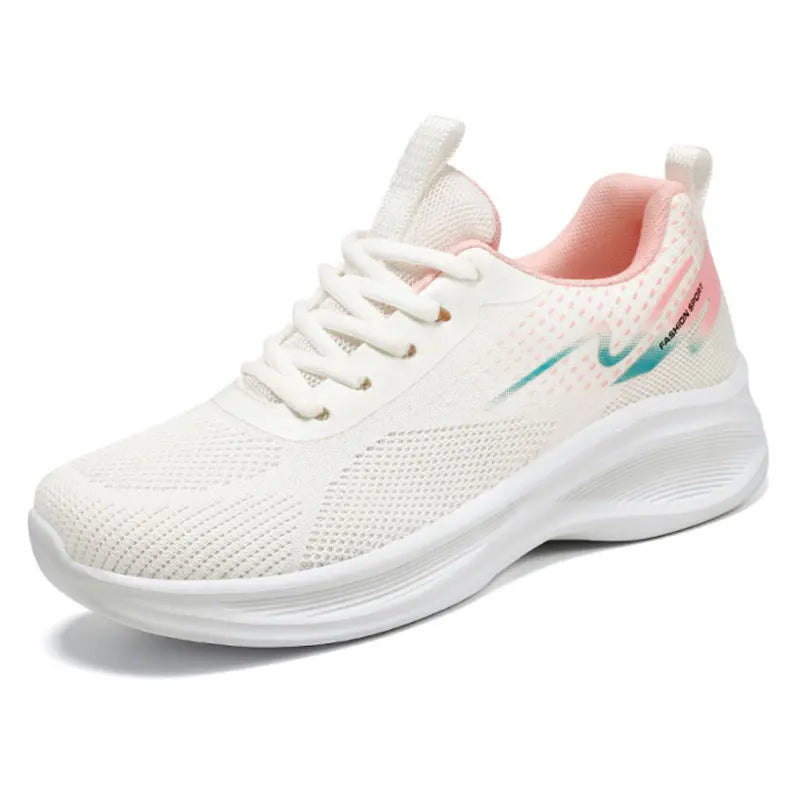 Maxy Breathable Lace-up Running Shoes for Women Sneakers with Lightweight Mesh Outdoor Sports Training Shoes Tennis Shoes For Female