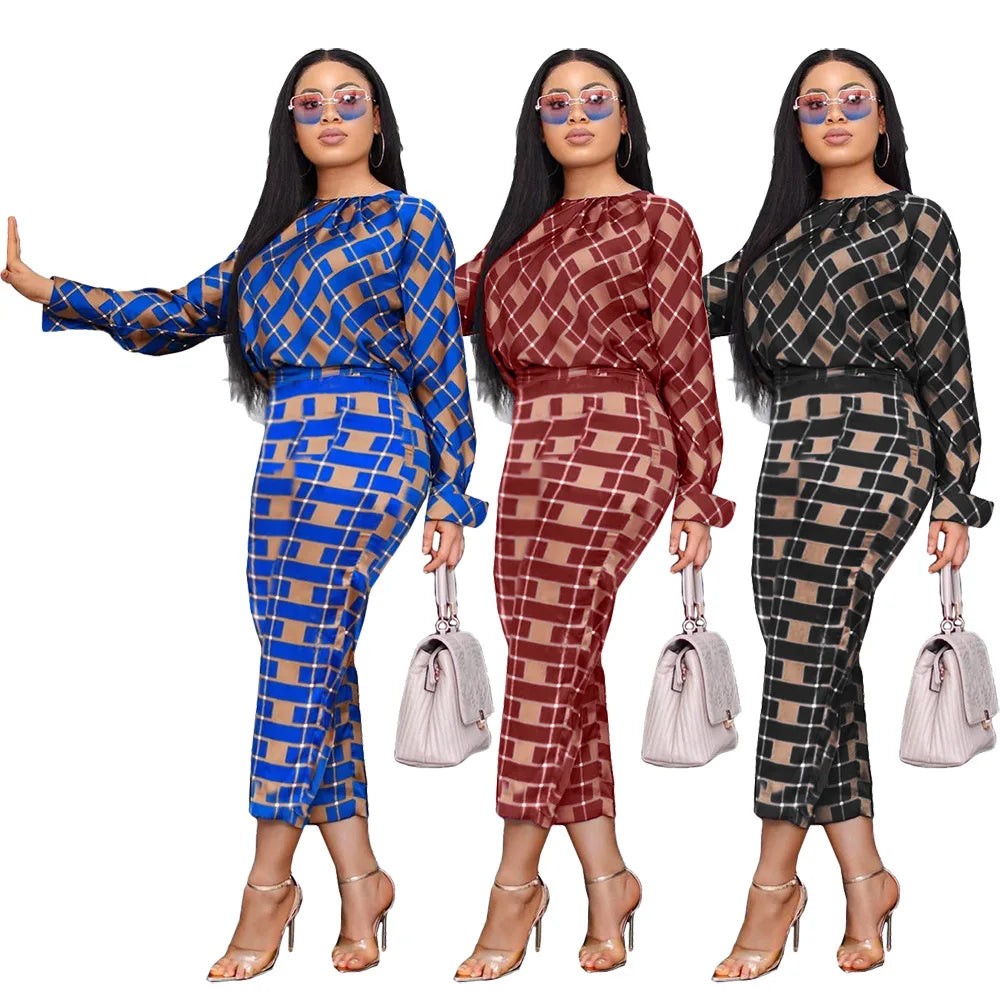 Maxy 2 Piece Set New Style Classic Africa Clothes African Fashion Suit Top And Trousers Party Africa Clothing