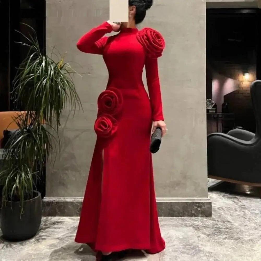 Maxy Evening Dress Bands Birthdays Full Sleeves Ankle Length Elegant Wedding Party Gowns For Women