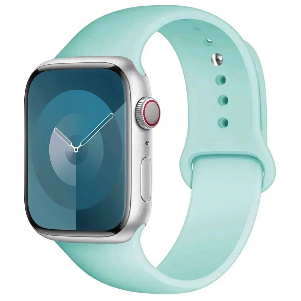 Maxy Silicone Band For Apple Watch strap 44mm 45mm 40mm 41mm 42-46mm sport bracelet iwatch series 8 7 6 5 4 9 10 11 SE-Ultra 2/3 49mm