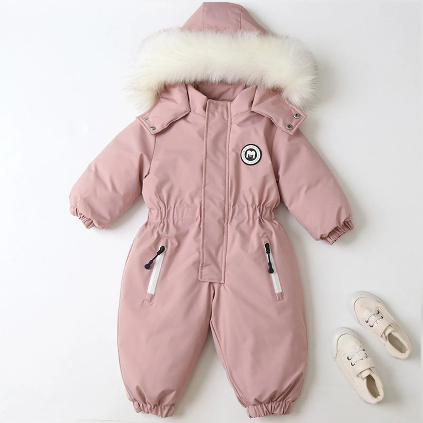 Maxy 2024 Winter Ski Suit Plus Velvet Baby Jumpsuit Boy Overalls Warm Kids Toddler Girl Clothes Children Clothing Coat Overcoat Wear