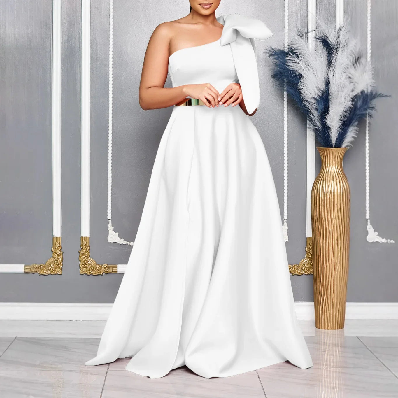 Amay Party Evening Dresses for Women Spring Elegant African Sleeveless Polyester Long Maxy Dress Dashiki African Clothes