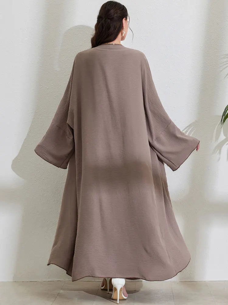 Maxy New Design Abaya Muslim Sets Women Coat Dress 2PC Suits Eid Ramadan Prayer Garment Islam Arabic Turkey Modest Dresses Robes