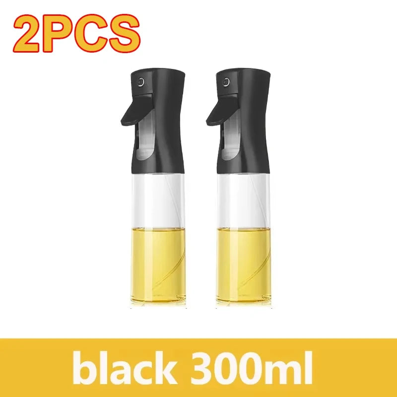 Maxy 200/300/500ml Oil Spray Bottle BBQ Cooking Olive Oil Sprayer Plastic Baking Oil Spray Empty Bottle Vinegar Bottle Or  Oil brush