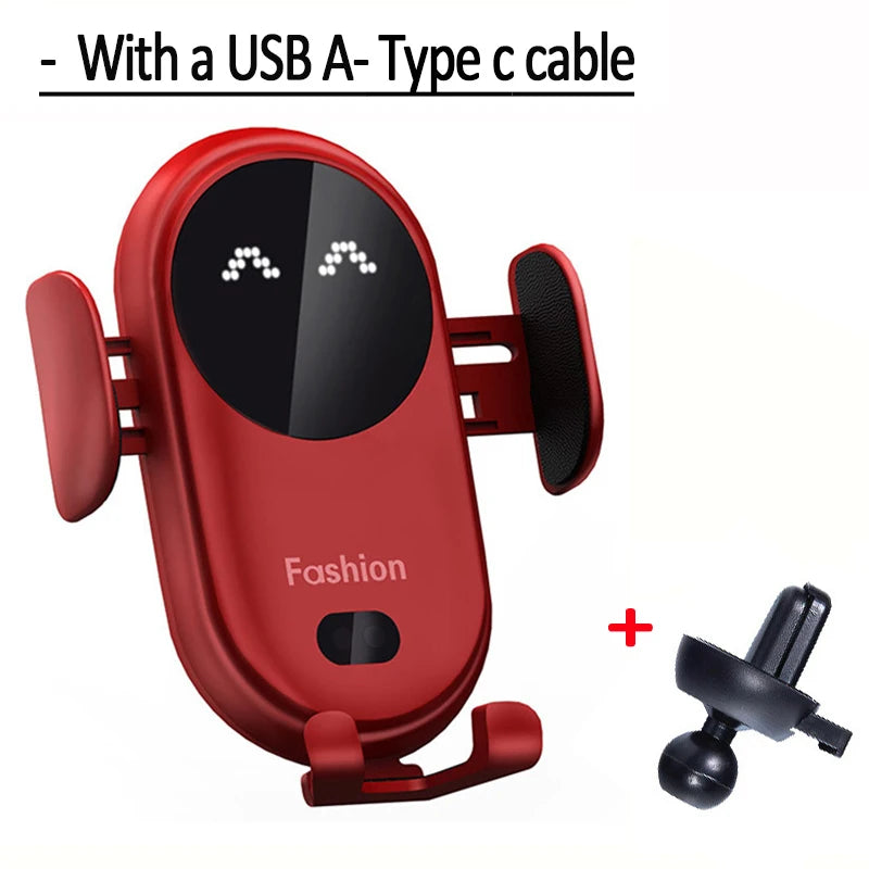 Maxy Wireless Charger Car Mount for Air Vent Mount Car Phone Holder Rotating Intelligent Infrared Fast Wireless Charging Charger