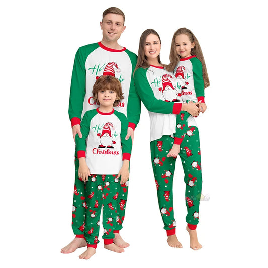 Maxy Family Matching Outfits Green Christmas Pajamas Set Father Mother Daughter Son Pyjamas Aldult Kids Xmas Family Clothing