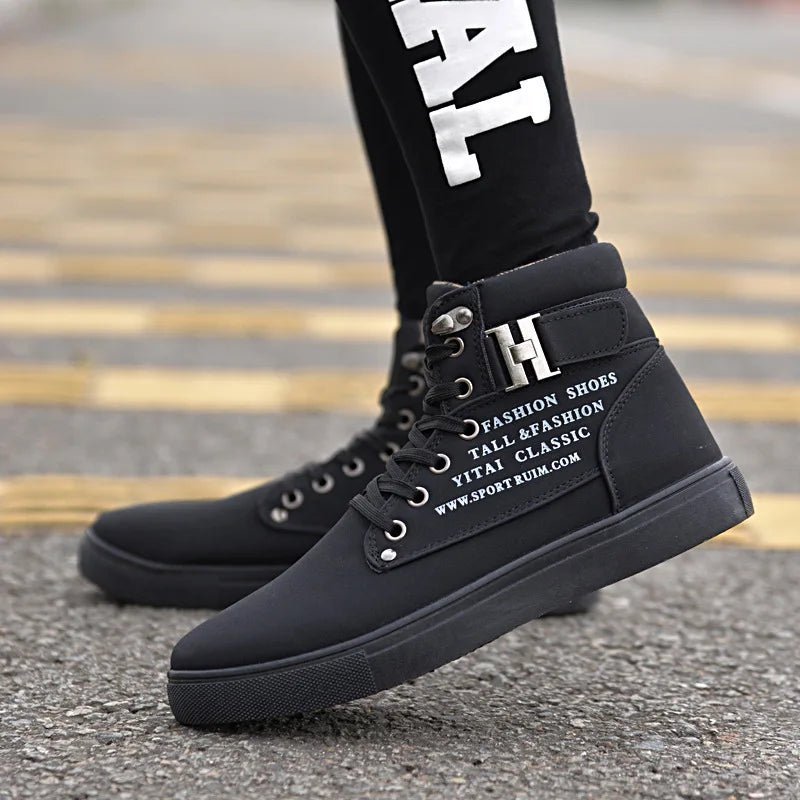 Visco Men Vulcanized Shoes Spring/Autumn Male High Quality England Frosted Suede Casual Green Footwear Winter Comfortable Large Size