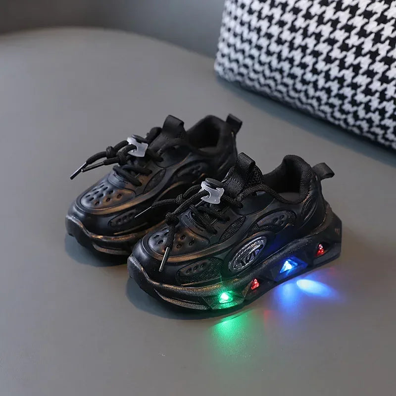 Babs Zapato's Niña 202New LED Child Trainers 1-8Years Old Boy Girl Tennis Shoe Sport Shoe for Toddlers Glowing Kid Sneakers Kids Shoe