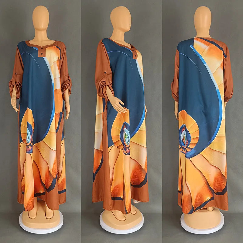 Maxy Two Piece African Dresses for Women New African Clothes Dashiki Pants Set Boubou Robe Outfits Femme Party Plus Size Dress
