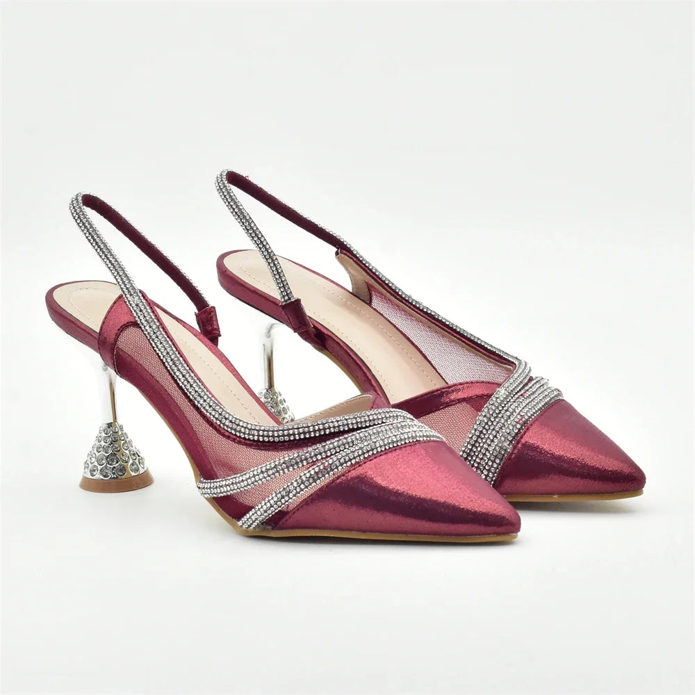 Maxy Fashion Party Italian Shoe Bag Set Ladies Shoe with Matching Bag Set 2024 Designer Shoes Women Luxury