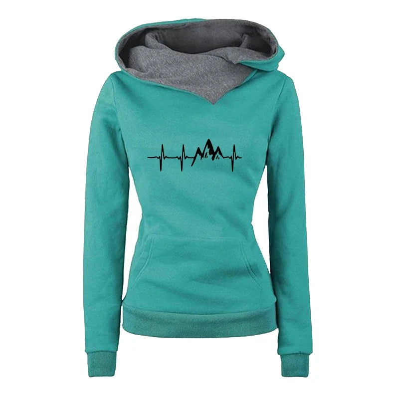 Maxy Daily Autumn Winter Quality Hoodies Women's Tracksuit Casual Print Single Sport Pants Comfort Outdoors Jogging Gym Woman Fashion