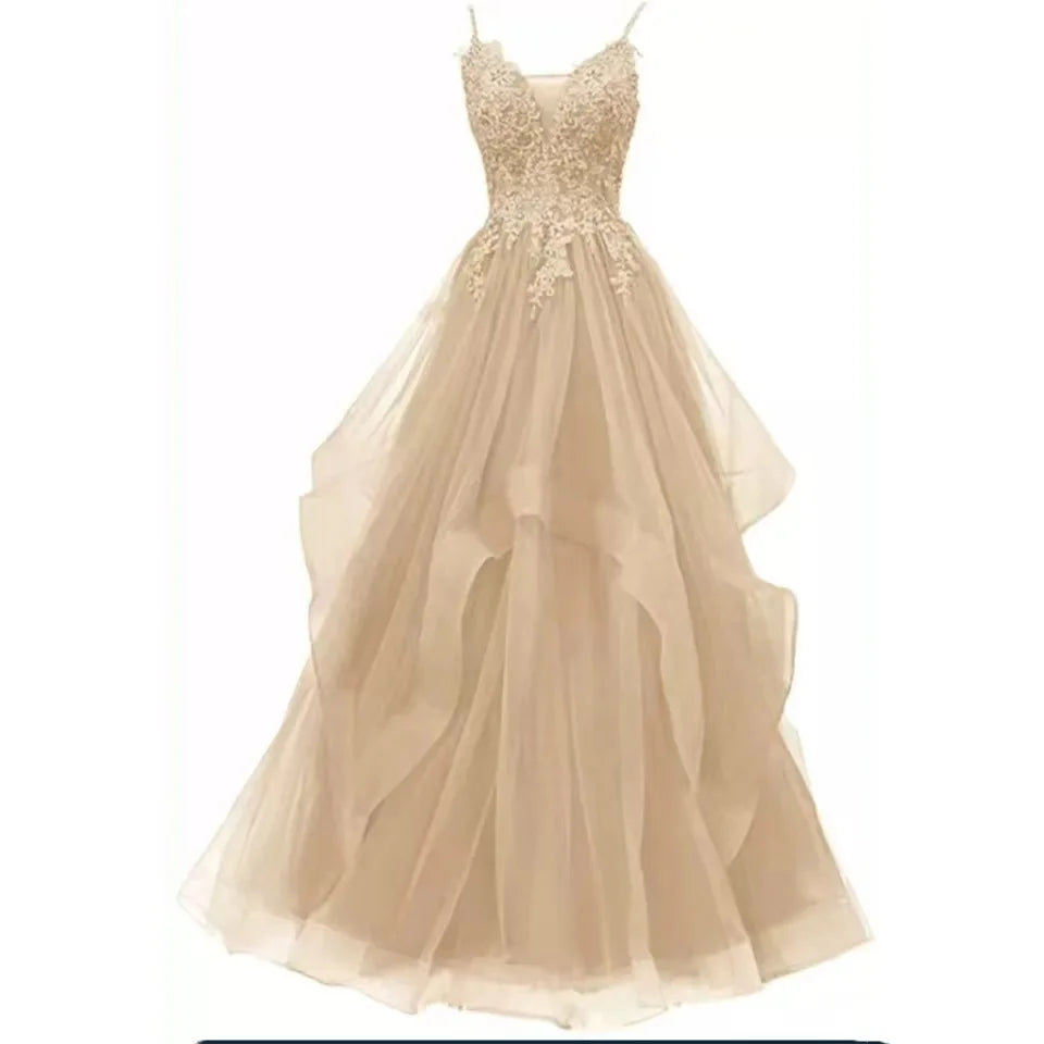 Maxy Elegant Club Banquet Purple Strap Dress Vocal Art Exam Senxi Colorful Silk Fairy Air Silk Dress Hosting Evening Dress