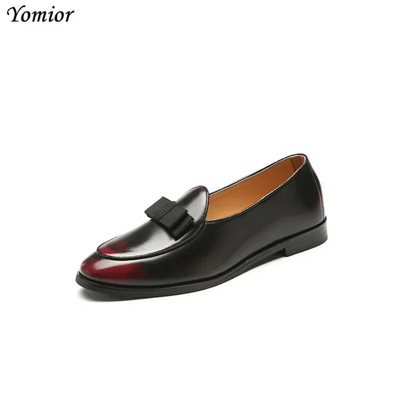 Amay Man Classic Dress Leather Shoes Italian Business Formal Oxfords British Fashion Spring Autumn Business Wedding Shoes Big Size