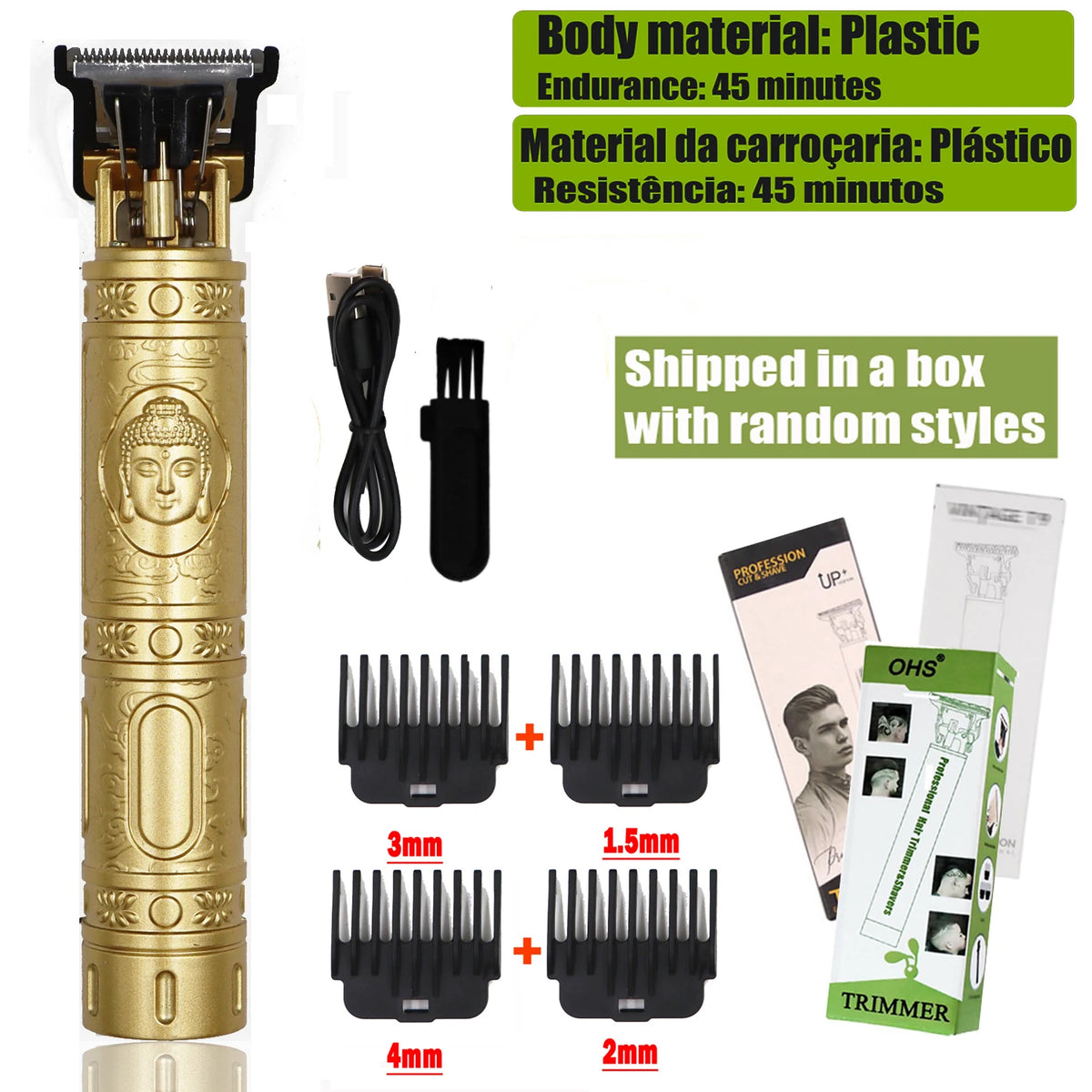 Maxy Vintage T9 Hair Clipper Beard Shaving Body Hair Trimmer Clippers Electric Men Haircut Machine 0mm Barber Shaver