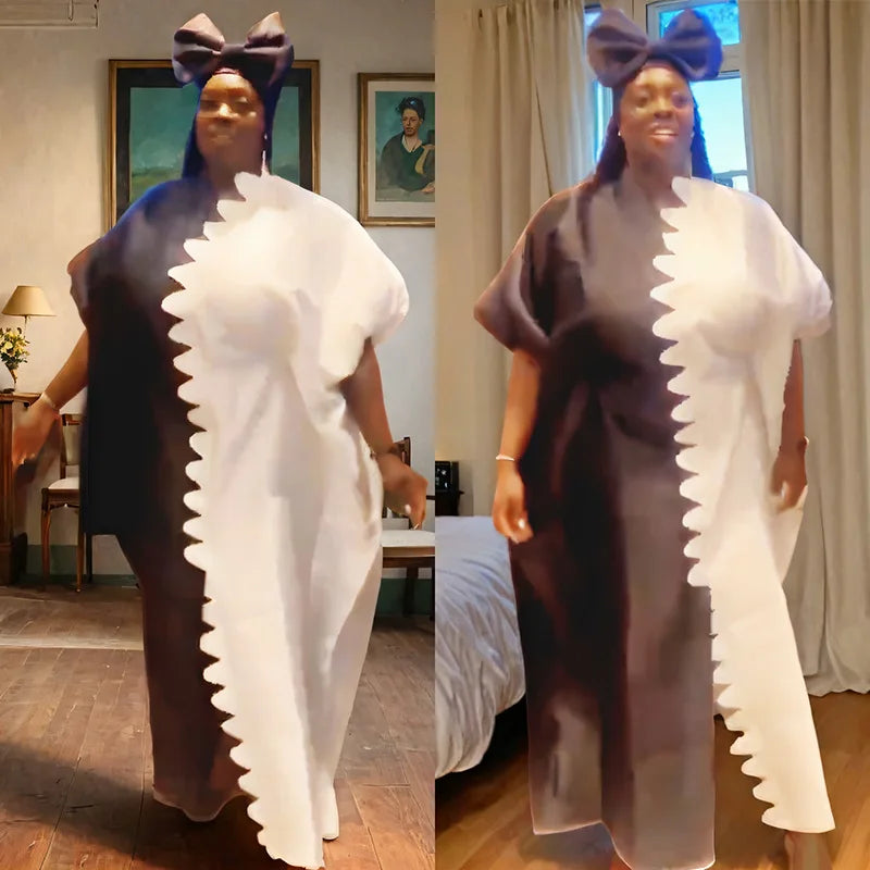 Maxy Dresses for Women Satin Clothing Ankara Dashiki Boubou Robe Turkey Kaftan Dubai Abaya Wedding Muslim Gown