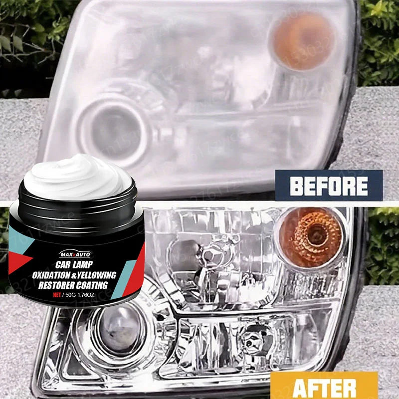 Visco Car Headlight Restoration Polishing Kit - Scratch Remover and Oxidation Cleaning Repair Paste, Used for Polishing Car Headlights, Restoring Bright Shine