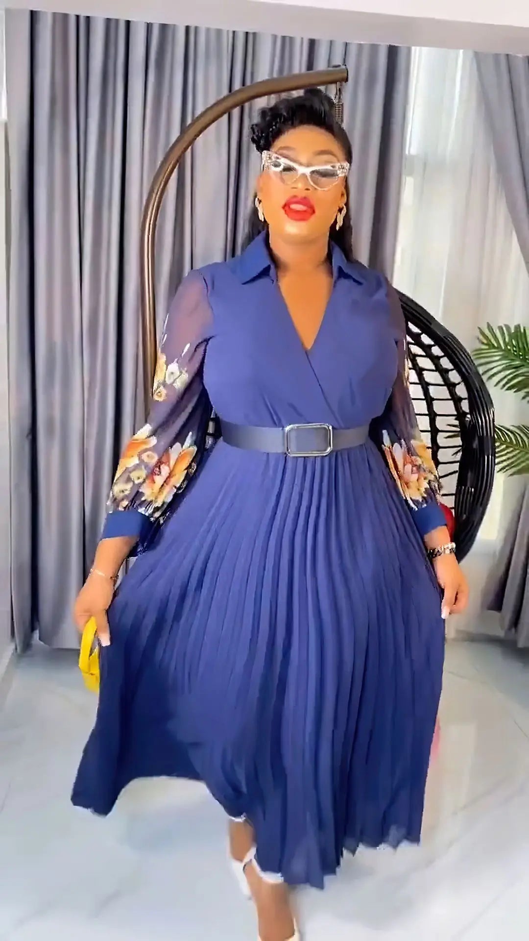 African Dresses for Women 2025 Plus Size Evening Party Long Dress Africa Clothing Elegant Kaftan Muslim Chiffon Maxi Dress