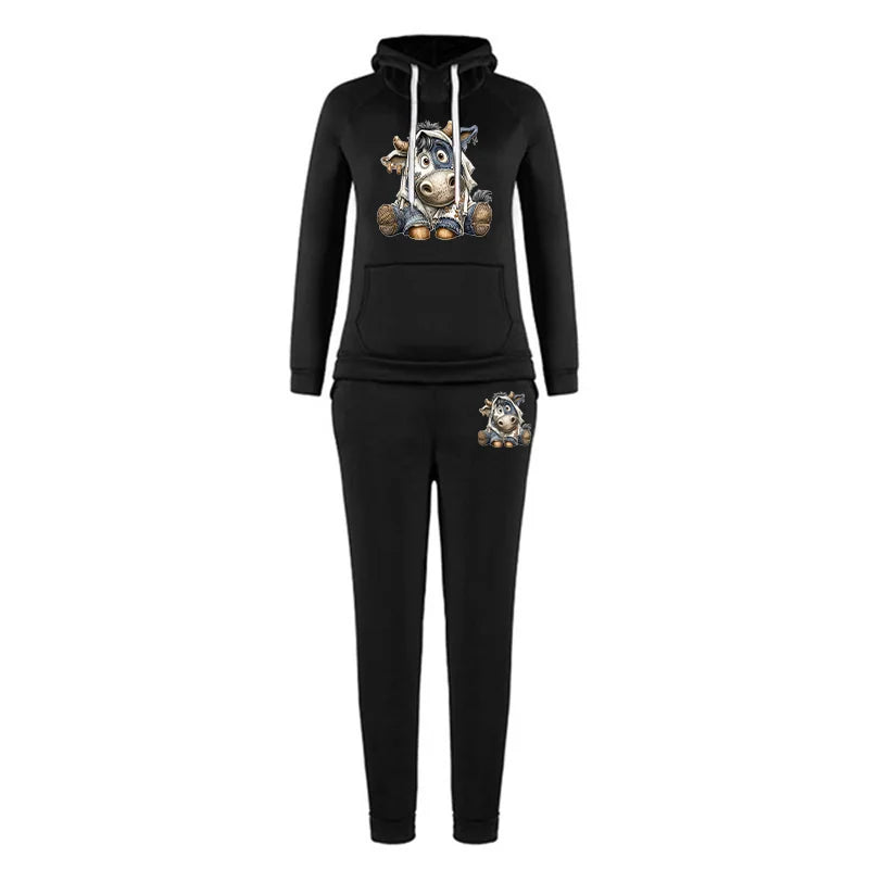 Maxy Women TrackSuit Aesthetic Designer Clothes Autumn Winter High Quality Hoodies Sweatshirts Sweatpants Sportwear Woman Pants Sets