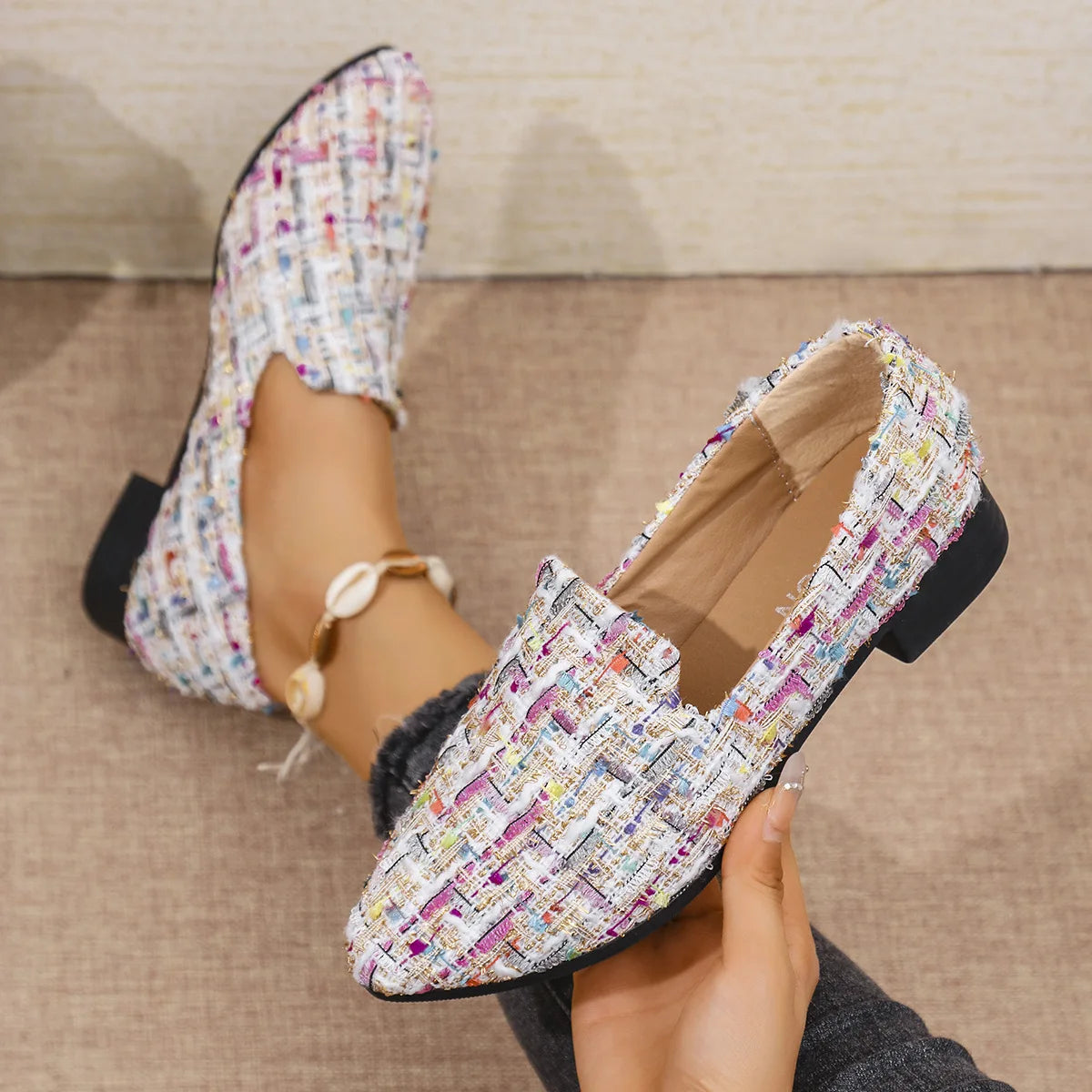 Maxy New Fashion Comfortable Elegant Pumps Casual Women Shoes with Thick Heel and Pointed Toe Designer Shoes Women Mary Jane Shoes