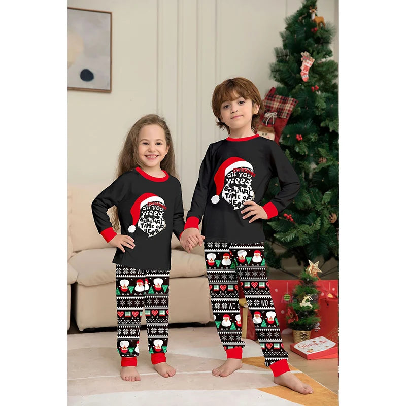 Christmas Pajamas Outfits Family Matching 2024 max New Year Mother Daughter Father Son 2PCS Pajama's  Adult Kids Xmas Baby Clothing