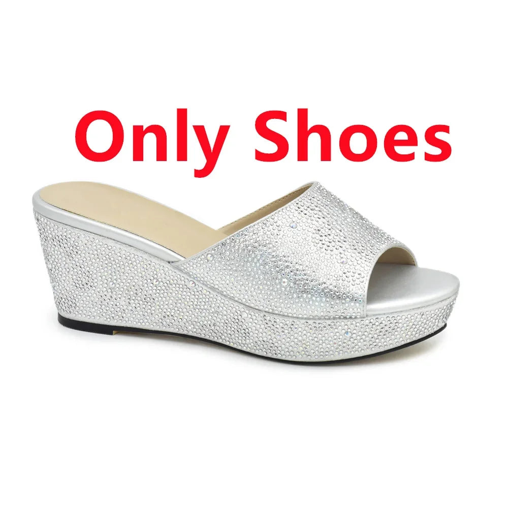 Maxy New Arrival High Quality Women Shoes and Bags To Match Set Italy Shoes and Matching Purse for Women Party Summer Shoes Big Size