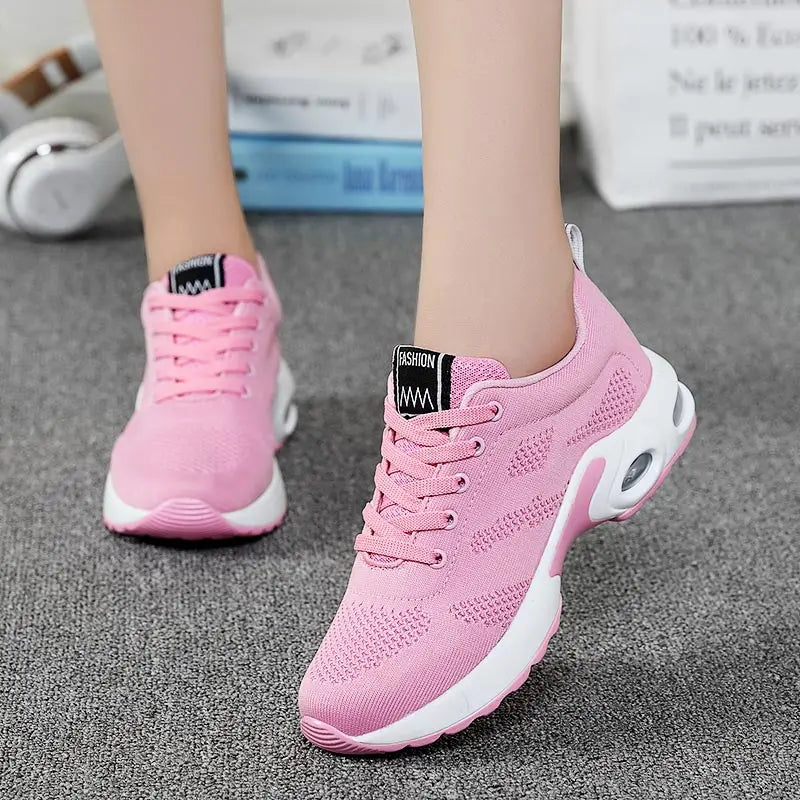 Maxy Big Size Summer Air Cushion Women's Sport Shoes Ladies Sneakers Female Running Shoes Sports Woman Blue Pink Basket Gym GMB-1055