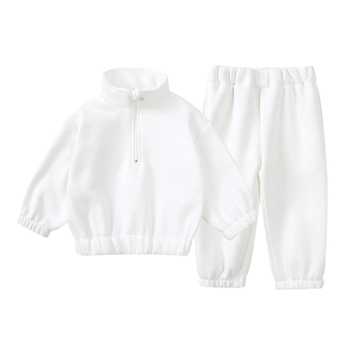 Maxy Children Kids Outfits Autumn Suits Solid Color Cotton Pants Long Sleeve Sweatshirt Clothes For Toddler Boys Girls Tracksuit Set