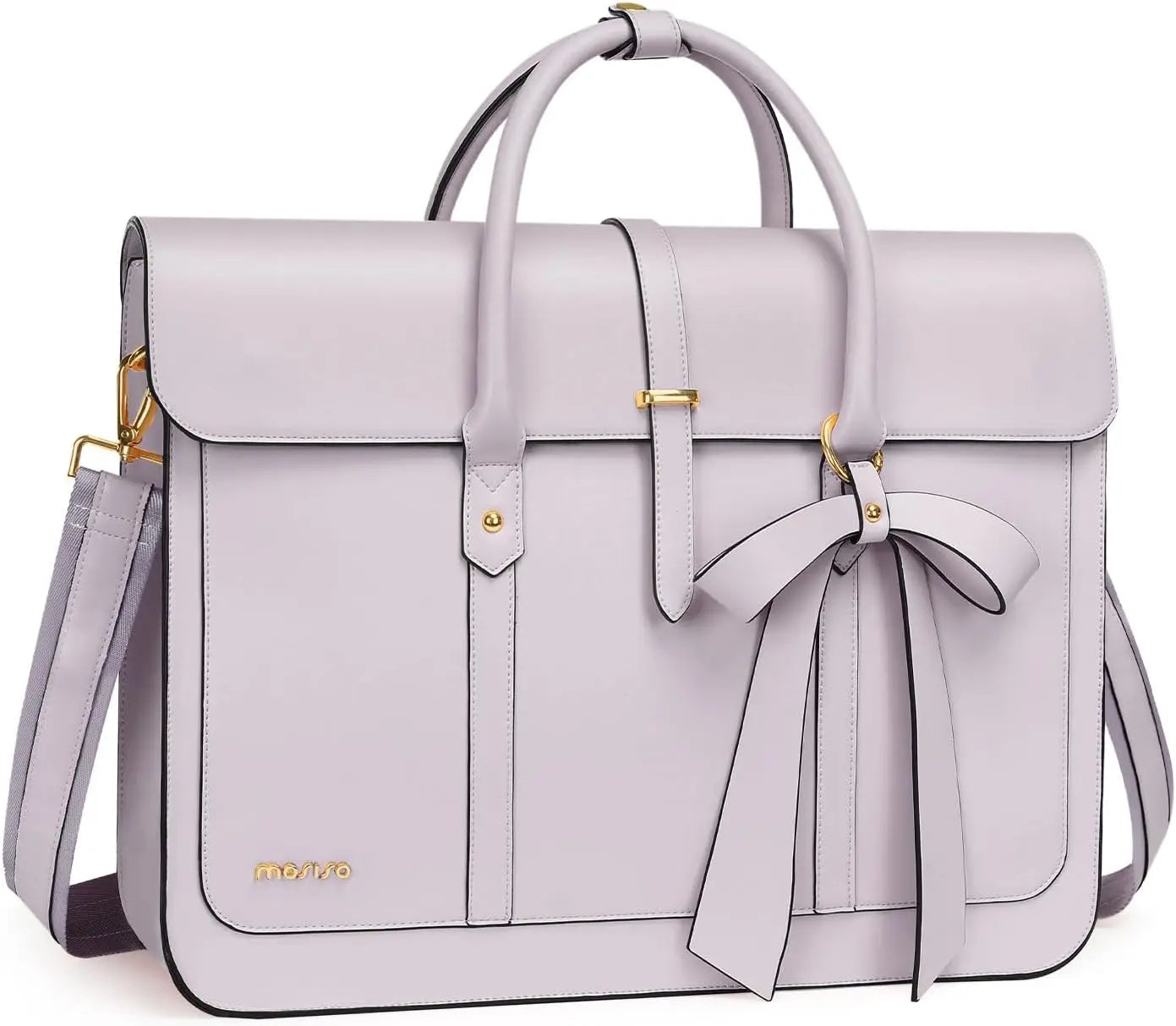 Maxy 13.3 14 15 16 17.3-inch Laptop Bag for MacBook Air Pro M3 M2 Notebook Women PU Leather Tote Laptop Shoulder Bag Backpack Handbag
