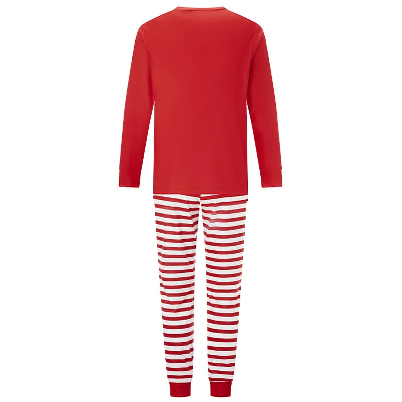 Matching Christmas Pajamas for Family Long Sleeve Tree Print Tops + Plaid Pants Set Loungewear