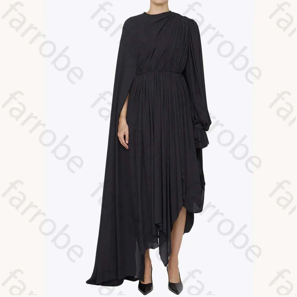 Maxy Sexy Elegant Crepe Midi Dress A-Line Evening Dresses Occasion Formal Exquisite High Quality Prom Party Gown for Women