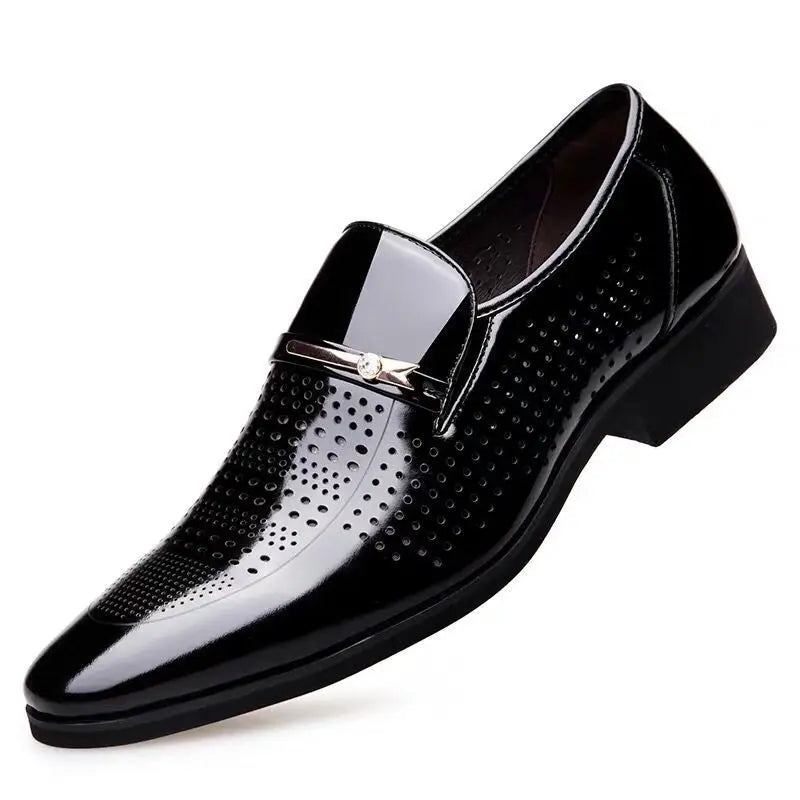 Visco Summer Dress Shoes Men Classic Luxury Plus Size Dress Men Formal Shoes Italian Brand Loafers Mens Dress Shoes Erkek Ayakkab