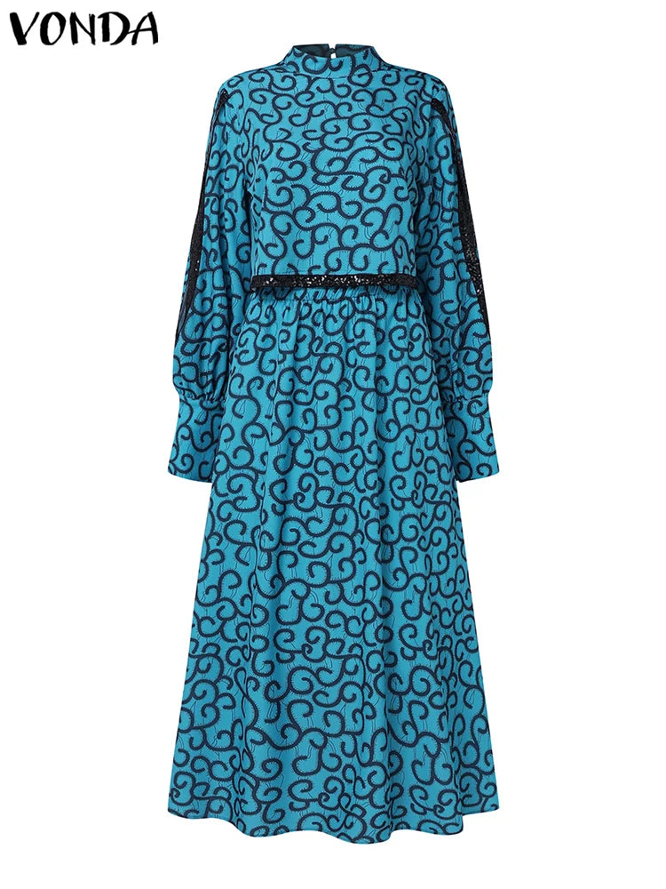 Maxy Hollow Out Elegant Loose 2PCS Dress Sets Women Sets Casual Bohemian Two Piece Suits Printing Outfits