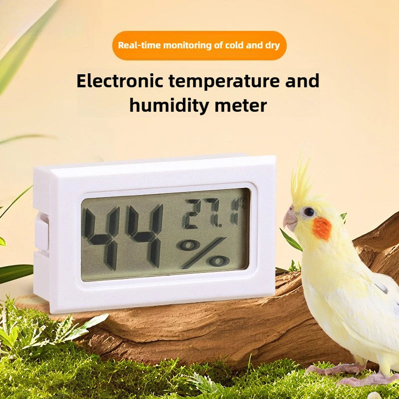 Maxy Thermometer Hygrometer Reptile Pet Incubation Breeding Turtle Gecko Hermit Crab Electronic Thermometer High Precision Parrot