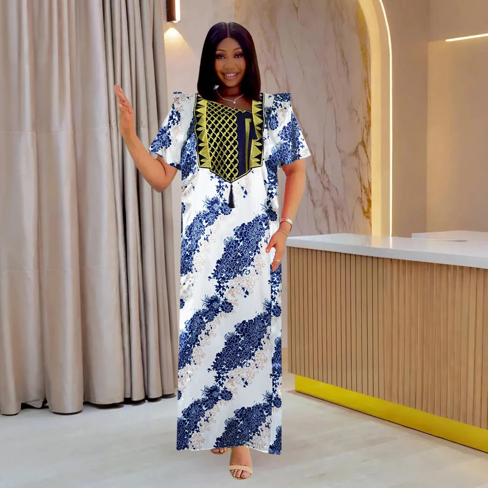 Maxy MD Abayas African Muslim Robe For Women Dubai Luxury Fashion Dress Evening Party Dresses Femme Boubou Djellaba Kaftan Wear